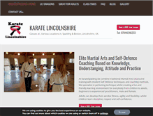 Tablet Screenshot of karatespalding.com